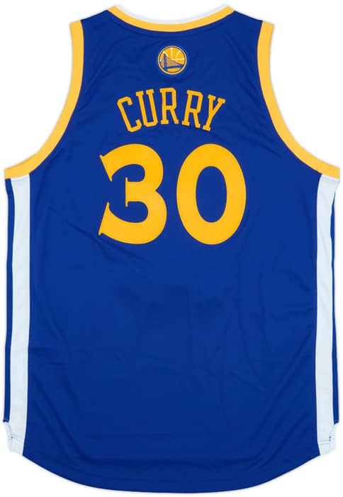 2010-14 Golden State Warriors Curry #30 adidas Swingman Away Jersey - 7/10 - (L)