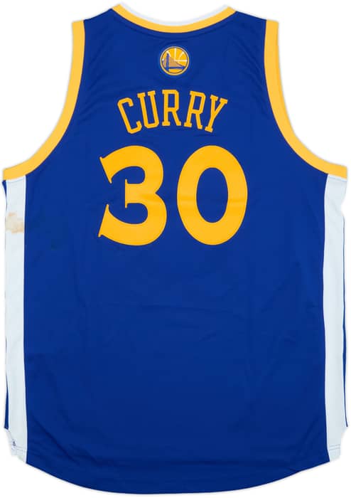 2010-14 Golden State Warriors Curry #30 adidas Swingman Away Jersey - 4/10 - (L)