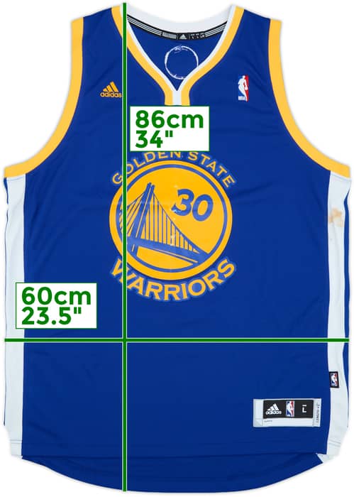 2010-14 Golden State Warriors Curry #30 adidas Swingman Away Jersey - 4/10 - (L)
