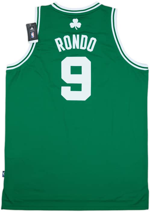 2010-14 Boston Celtics Rondo #9 adidas Swingman Away Jersey (XL)
