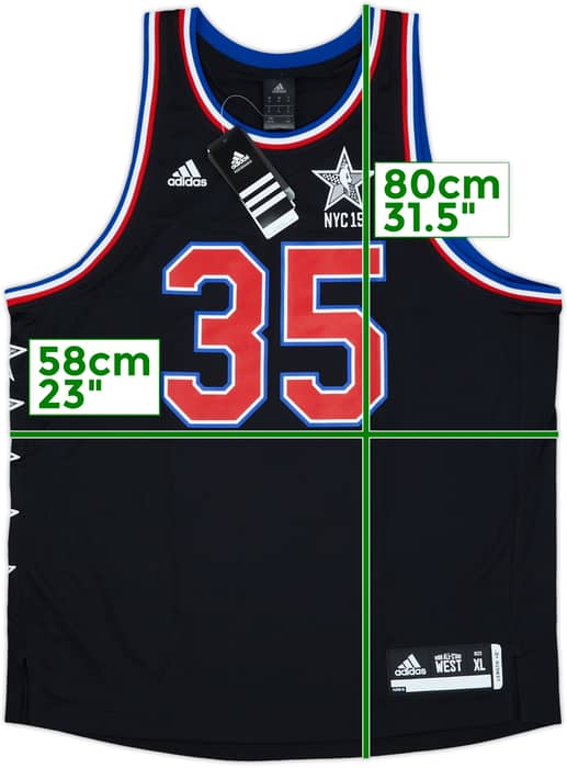 2015 NBA All-Star Team West Durant #35 adidas Jersey (XL)