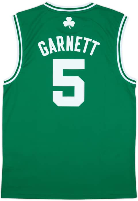 2010-13 Boston Celtics Garnett #5 adidas Away Jersey (M)