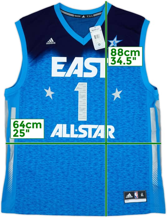 2012 NBA All-Star Team East Rose #1 adidas Jersey (XL)