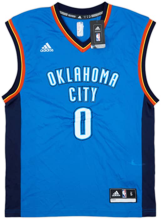 2014-17 Oklahome City Thunder Westbrook #0 adidas Away Jersey (S)