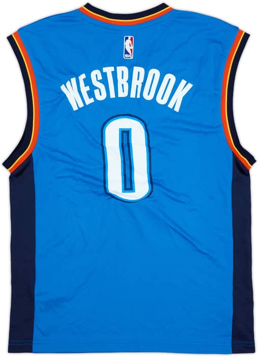 2014-17 Oklahome City Thunder Westbrook #0 adidas Away Jersey (S)