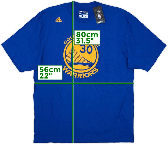 2015-16 Golden State Warriors Curry #30 adidas Tee (XL)