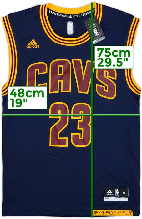 2014-17 Cleveland Cavaliers James #23 adidas Alternate Jersey (S)
