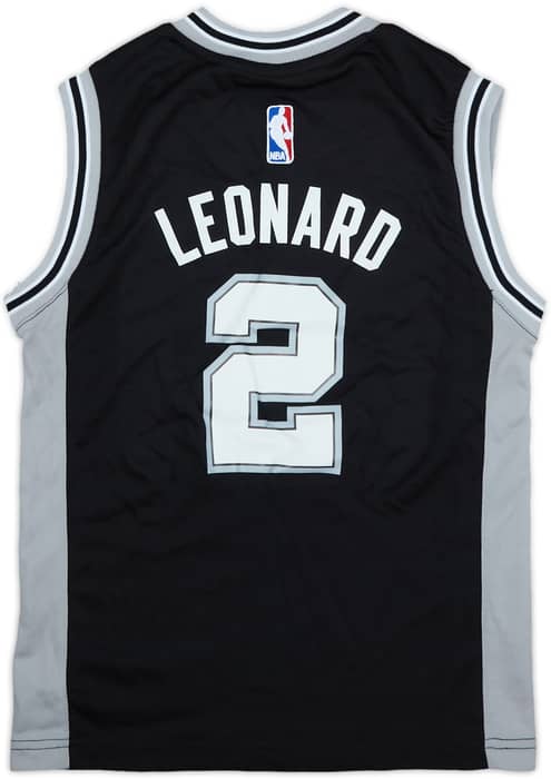 2014-17 San Antonio Spurs Leonard #2 adidas Away Jersey - 10/10 - (S.Boys)