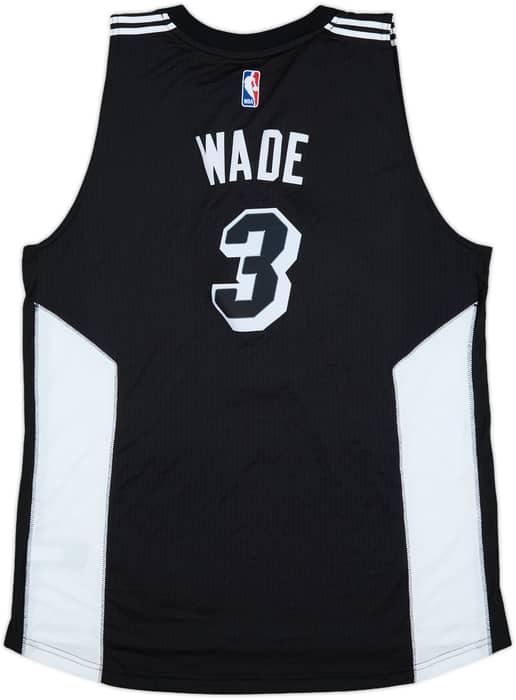 2014-15 Miami Heat Wade #3 adidas Swingman Alternate Jersey - 10/10 - (XL)