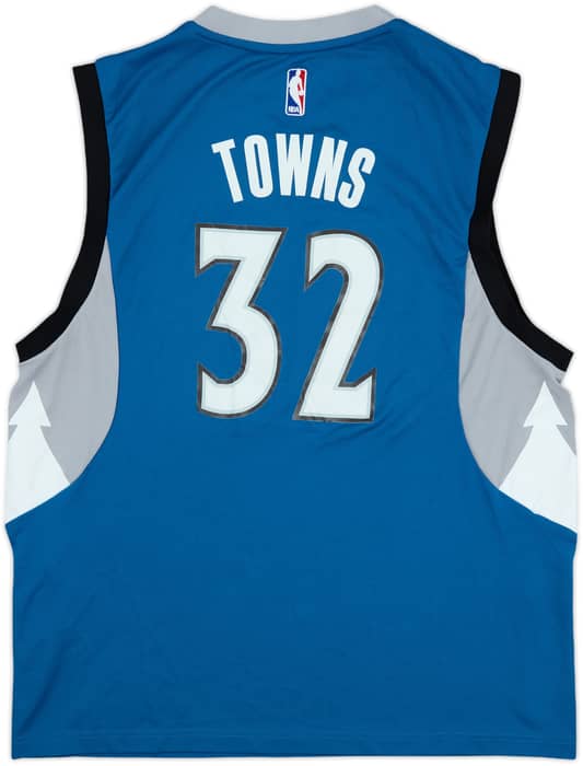 2015-17 Minnesota Timberwolves Towns #32 adidas Away Jersey - 5/10 - (L)