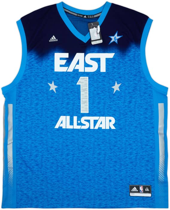 2012 NBA All-Star Team East Rose #1 adidas Jersey (XXL)