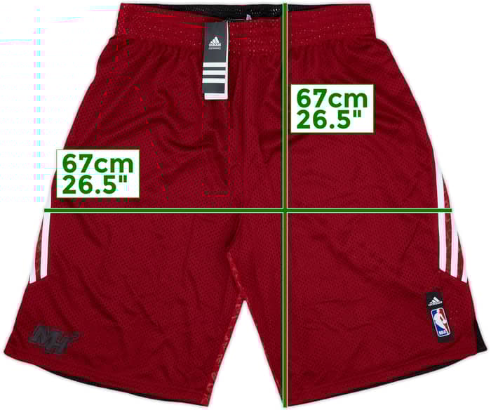 2013-14 Miami Heat adidas Reversible Training Shorts (XL)