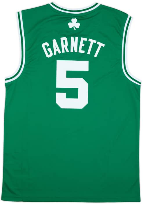 2010-13 Boston Celtics Garnett #5 adidas Away Jersey (M)