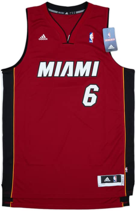 2010-14 Miami Heat James #6 adidas Swingman Alternate Jersey (L)