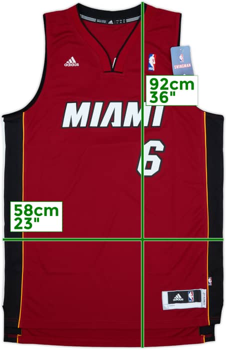 2010-14 Miami Heat James #6 adidas Swingman Alternate Jersey (L)