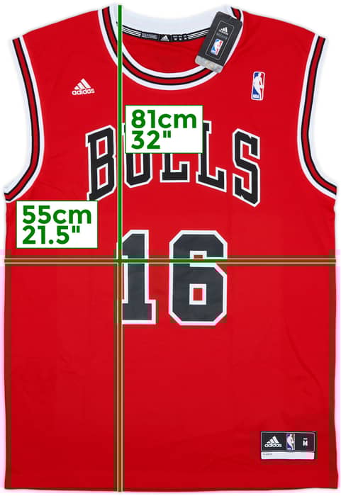 2014 Chicago Bulls Gasol #16 adidas Away Jersey (M)