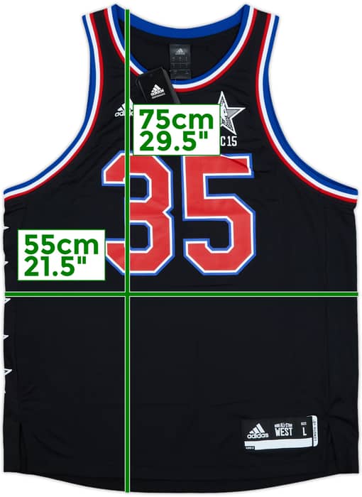 2015 NBA All-Star Team West Durant #35 adidas Jersey (L)