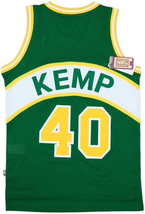 1989-90 Seattle SuperSonics Kemp #40 adidas Hardwood Classics Swingman Away Jersey (S)
