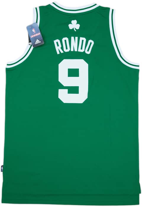 2010-14 Boston Celtics Rondo #9 adidas Swingman Away Jersey (L)