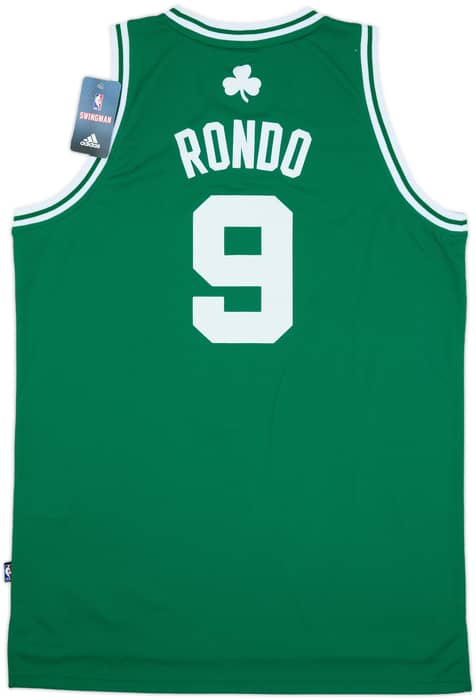 2010-14 Boston Celtics Rondo #9 adidas Swingman Away Jersey (L)