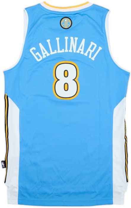 2011-14 Denver Nuggets Gallinari #8 adidas Swingman Away Jersey (XXS)