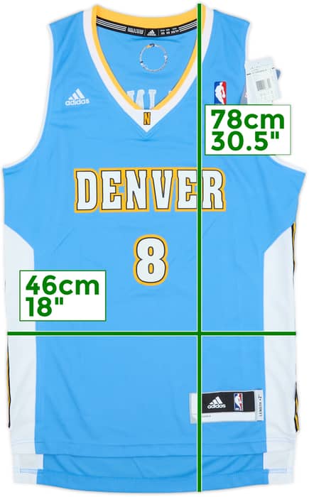 2011-14 Denver Nuggets Gallinari #8 adidas Swingman Away Jersey (XS)