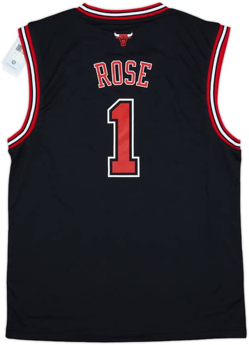2010-14 Chicago Bulls Rose #1 adidas Alternate Jersey (M)