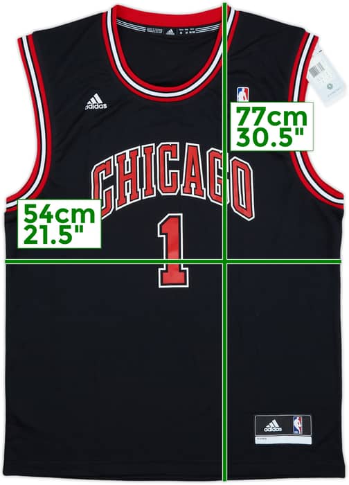 2010-14 Chicago Bulls Rose #1 adidas Alternate Jersey (M)