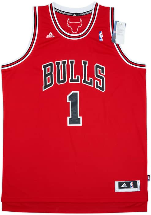2010-14 Chicago Bulls Rose #1 adidas Swingman Away Jersey (XXL)