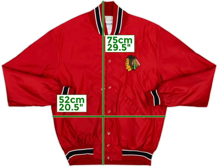 1990s Chicago Blackhawks DeLong Satin Varsity Jacket - 5/10 - (M)