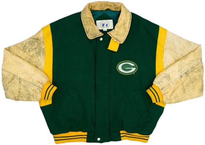 1980s Green Bay Packers Logo 7 Varisty Jacket - 5/10 - (XL)