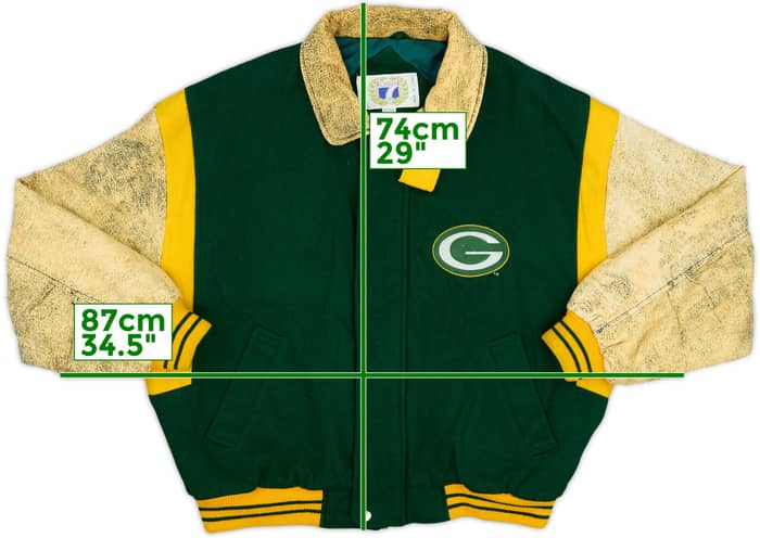 1980s Green Bay Packers Logo 7 Varisty Jacket - 5/10 - (XL)