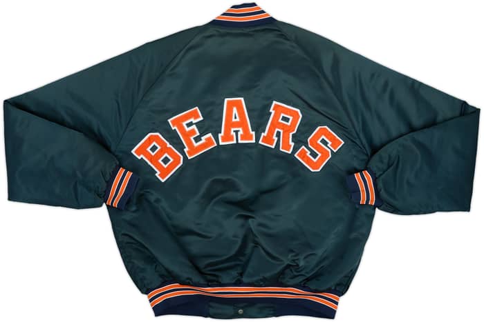 1990s Chicago Bears Chalk Line Satin Varsity Jacket - 6/10 - (L)