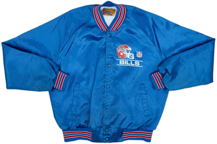 1990s Buffalo Bills Chalk Line Satin Varsity Jacket - 3/10 - (L)