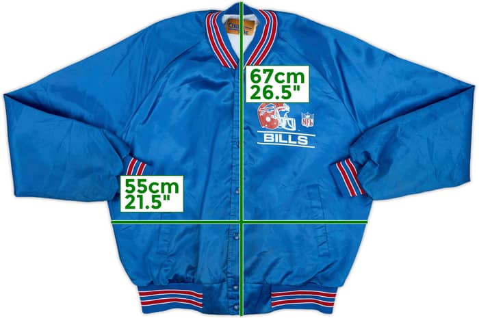 1990s Buffalo Bills Chalk Line Satin Varsity Jacket - 3/10 - (L)