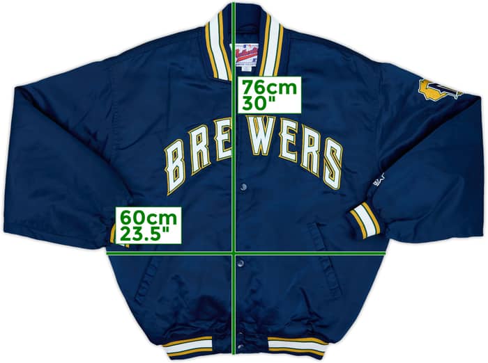 1994-99 Milwaukee Brewers Starter Satin Varsity Jacket - 9/10 - (L)