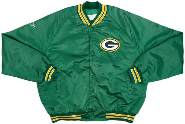 1990s Green Bay Packers Chalk Line Satin Varsity Jacket - 8/10 - (XL)