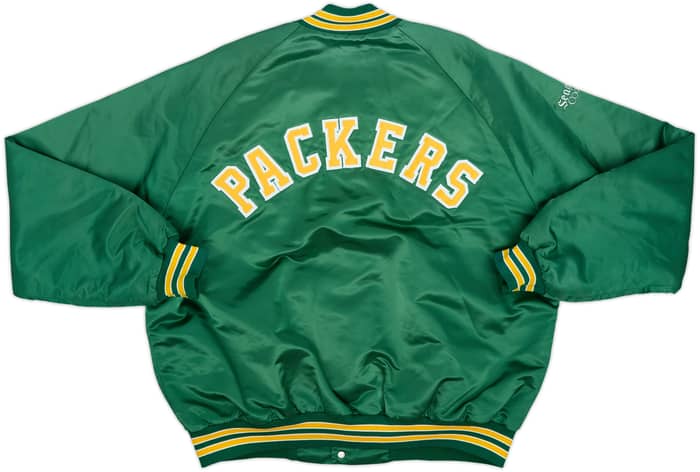 1990s Green Bay Packers Chalk Line Satin Varsity Jacket - 8/10 - (XL)