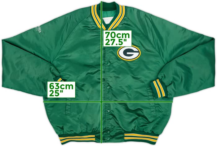 1990s Green Bay Packers Chalk Line Satin Varsity Jacket - 8/10 - (XL)
