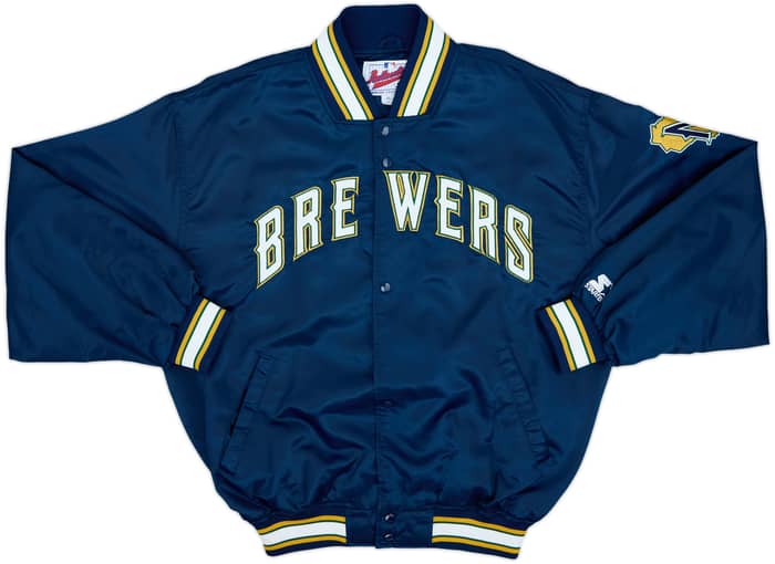 1994-99 Milwaukee Brewers Starter Satin Varsity Jacket - 9/10 - (XL)