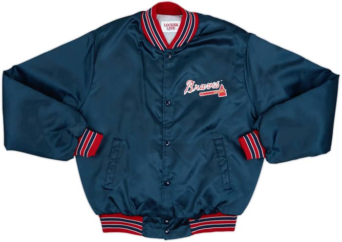 1990s Atlanta Braves Locker Line Satin Varsity Jacket - 5/10 - (M)