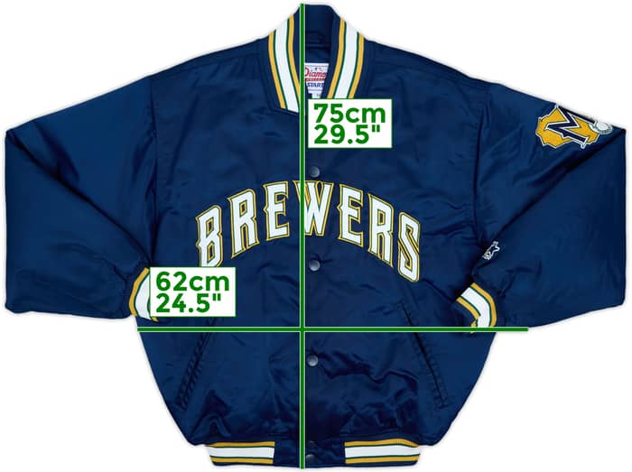 1994-99 Milwaukee Brewers Starter Satin Varsity Jacket - 9/10 - (M)