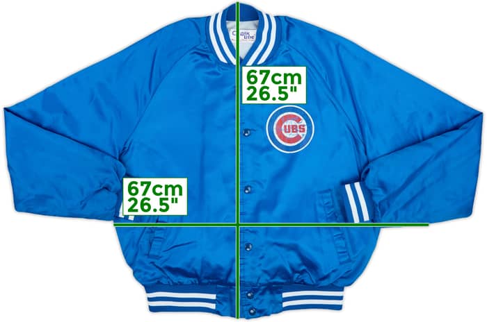 1990s Chicago Cubs Chalk Line Satin Varsity Jacket - 7/10 - (L)