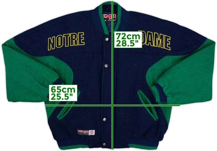 1990s Notre Dame Fighting Irish CMP Varsity Jacket - 6/10 - (L)