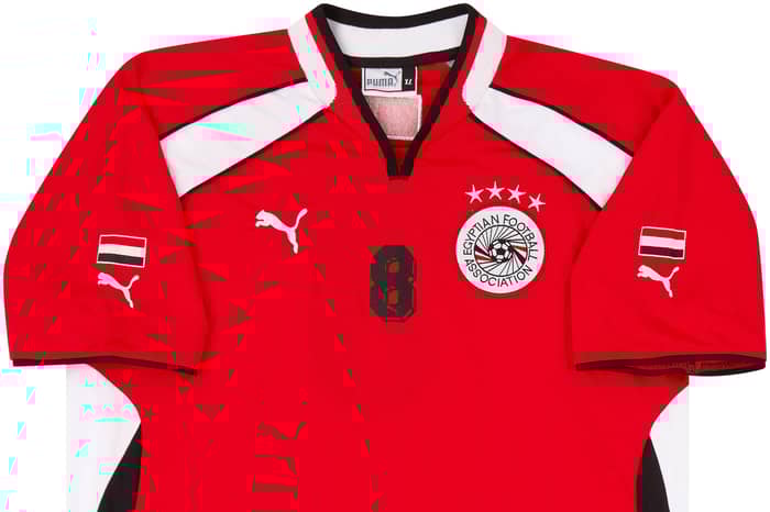 2000-02 Egypt Match Issue Home Shirt #8