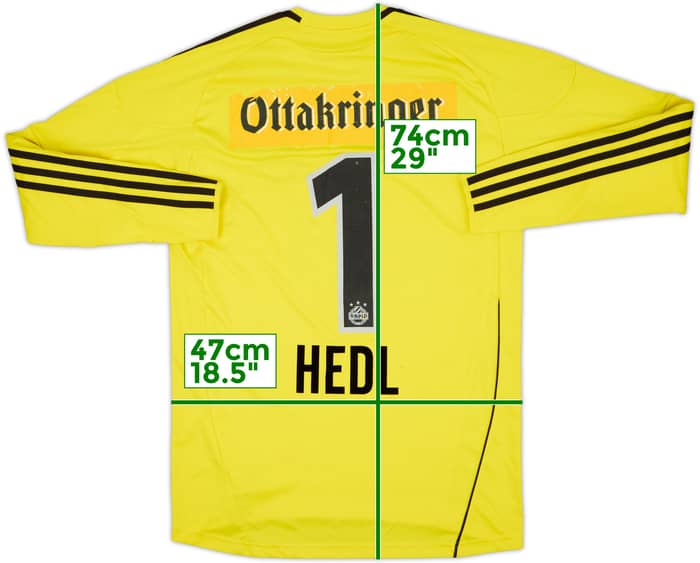 Camiseta de portero del Rapid Vienna 2010-11 Hedl #1 - 6/10 - (S)