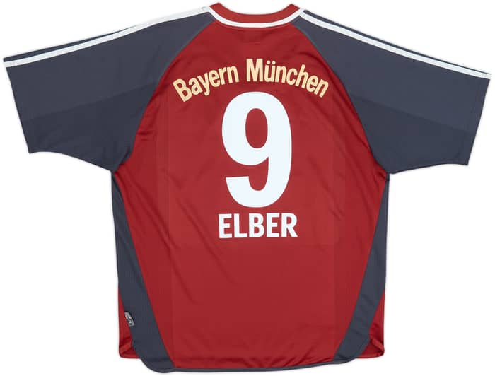 2001-02 Bayern Munich Home Shirt Elber #9 - 5/10 - (L)