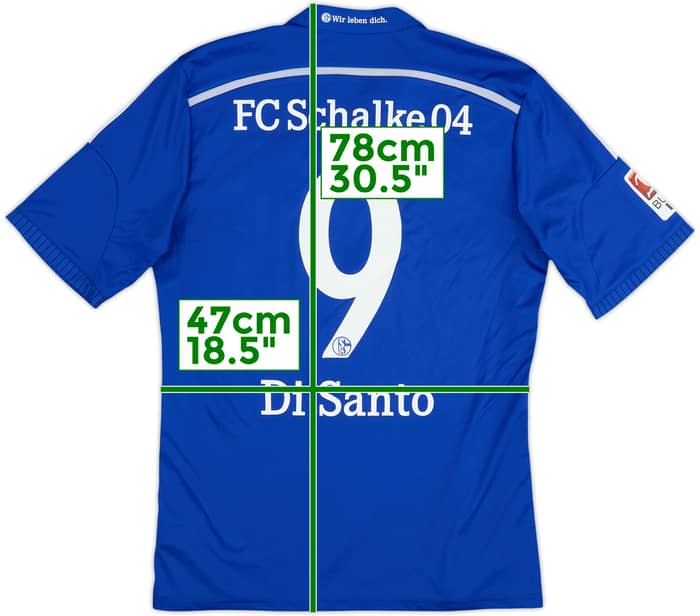 2014-16 Schalke Home Shirt Di Santo #9 - 8/10 - (L)