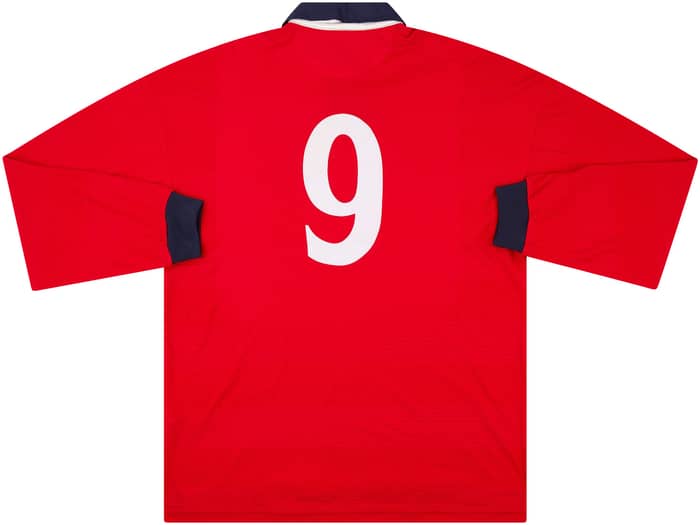 1999-01 England Match Issue Away L/S Shirt #9 (Shearer)