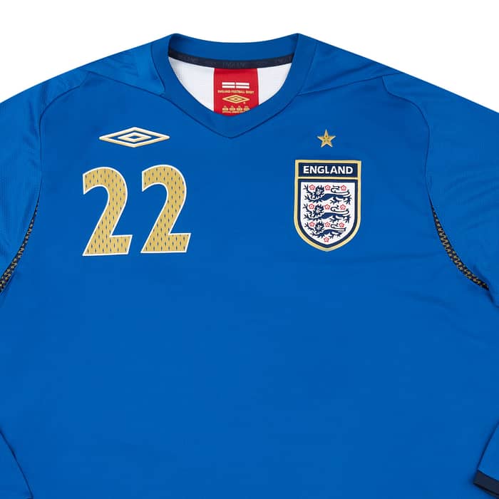 2007 England U-21 Match Issue GK Shirt Alnwick #22